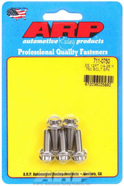 ARP 711-0750 S/S Bolt Kit - 12pt. (5) 1/4-28 x .750