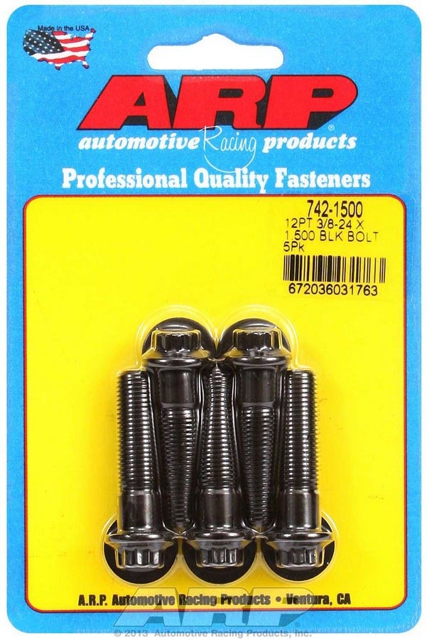 ARP 742-1500 Bolt Kit - 12pt. (5) 3/8-24 x 1.500
