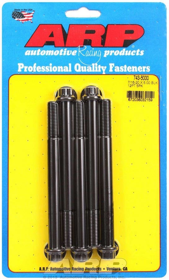 ARP 743-5000 Bolt Kit - 12pt 5pk 7/16-20 x 5.000