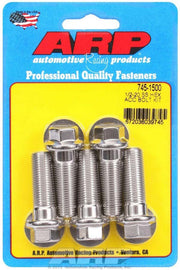 ARP 745-1500 S/S Bolt Kit - 6pt. (5) 1/2-20 x 1.500