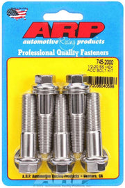 ARP 745-2000 S/S Bolt Kit - 6pt. (5) 1/2-20 x 2.000