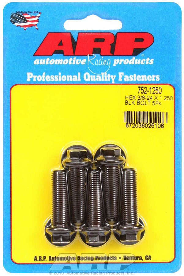 ARP 752-1250 Bolt Kit - 6pt. (5) 3/8-24 x 1.250