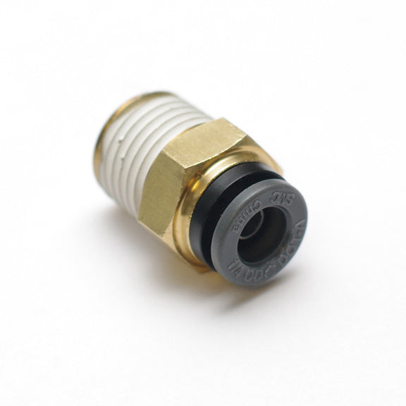 RIDETECH 31956000 Fitting Str 1/4 NPT to 3/8 Airline
