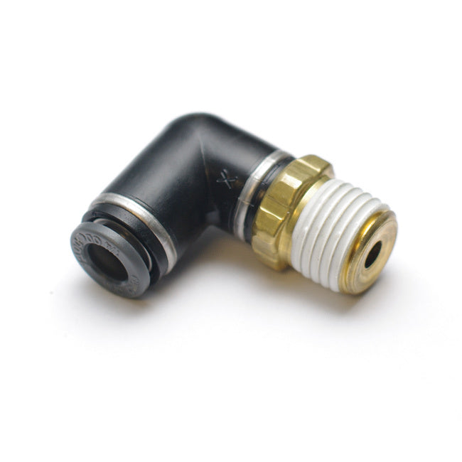 RIDETECH 31956201 Fitting Swivel Elbow 1/4 NPT to 3/8 Airline