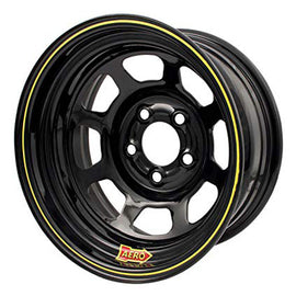 AERO RACE WHEELS 50-174540 AERO RACE WHEELS 50-174540 15x7 Inch Black Steel Wheel with 4 Inch Backspace and 5x4.50 Bolt Pattern