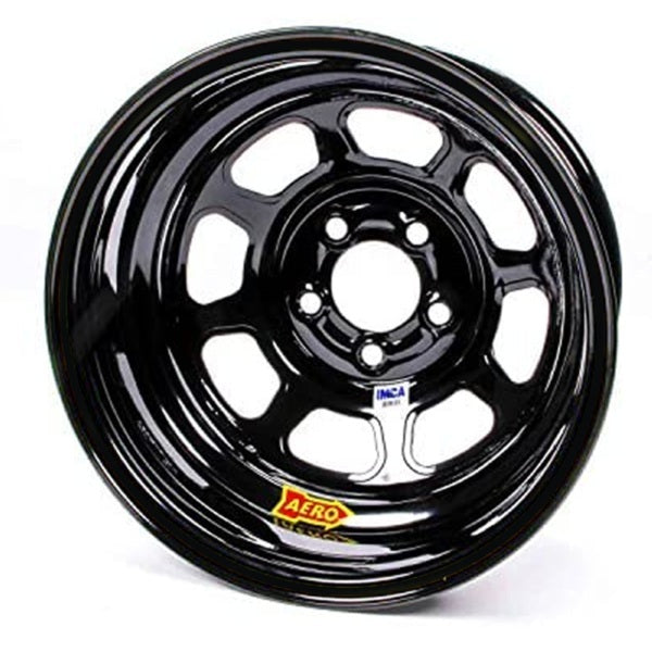 AERO RACE WHEELS 52-185030T3 15x8 3in 5.00 Black w/ 3 Tabs for Mudcover