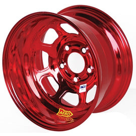 AERO RACE WHEELS 52-985020RED 15x8 2in 5.00 Red Chrome
