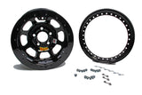 AERO RACE WHEELS 53-104740B 15x10 4in 4.75 Black Beadlock