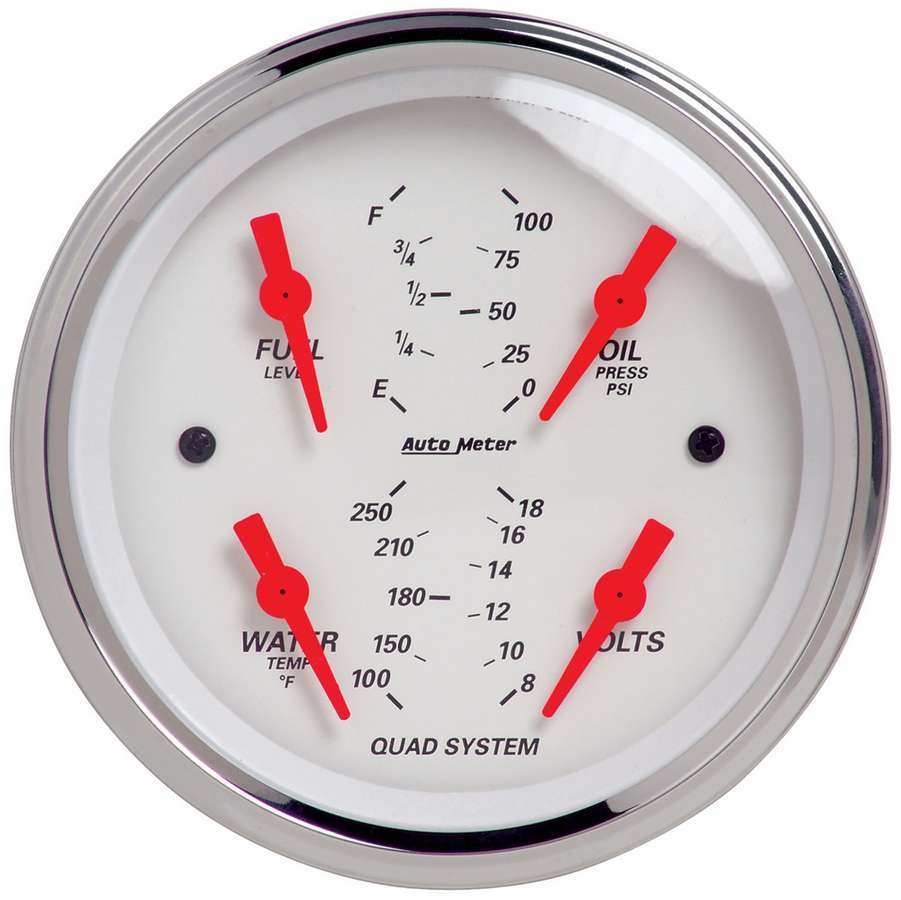 AUTOMETER 1312 3-3/8in A/W Quad Gauge