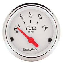Load image into Gallery viewer, AUTOMETER 1317 White Fuel Level Gauge