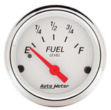 AUTOMETER 1317 White Fuel Level Gauge
