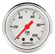 Load image into Gallery viewer, AUTOMETER 1321 2-1/16 A/W Oil Pressure Gauge 0-100psi