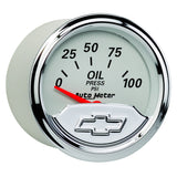 AUTOMETER 1327-00408 2-1/16 Gauge Oil Press 100psi Chevrolet