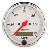 AUTOMETER 1388 Arctic White 3-1/8in 120 MPH Speedometer