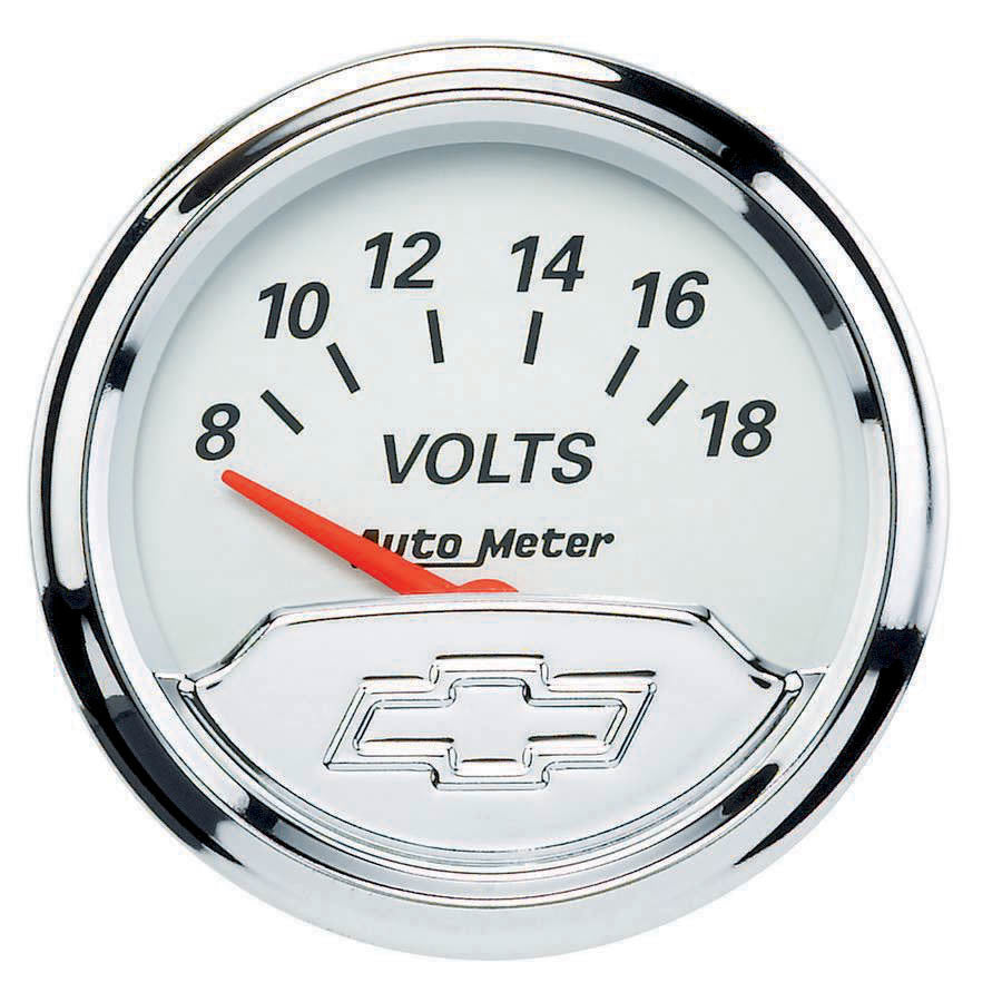 AUTOMETER 1391-00408 2-1/16 Voltmeter Gauge Chevy Bowtie Series