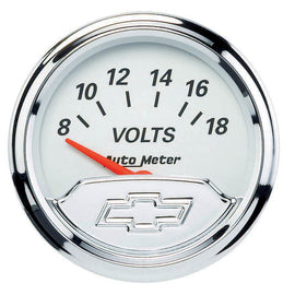 AUTOMETER 1391-00408 2-1/16 Voltmeter Gauge Chevy Bowtie Series