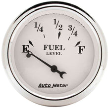 Load image into Gallery viewer, AUTOMETER 1607 Old Tyme White 2 1/16in Fuel Pre 65 GM