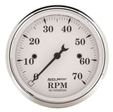 AUTOMETER 1695 Old Tyme White 3 1/8in Tach 7000 RPM Elec.