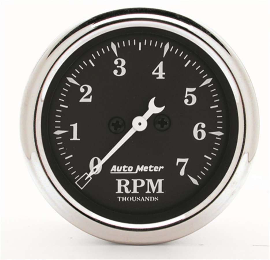 AUTOMETER 1797 Gauge Tachometer 2 1/16i n 7k RPM In-Dash Black B