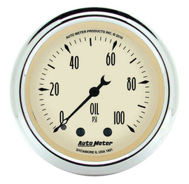 AUTOMETER 1821 2-1/16 A/B Oil Pressure Gauge 0-100 PSI