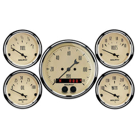 AUTOMETER 1850 Antique Beige Gauge Kit w/GPS Speedo