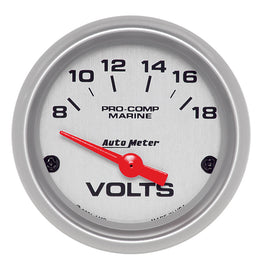 AUTOMETER 200756-33 2-1/16 Ultra Lite Marine Voltmeter 8-18 Volts