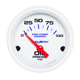 AUTOMETER 200758 2-1/16 Oil Pressure Gauge 0-100 PSI