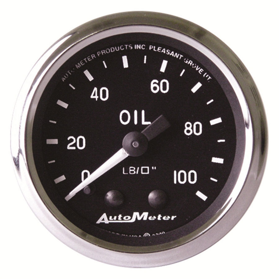 AUTOMETER 201006 2-1/16in Cobra Series Oil Pressure Gauge