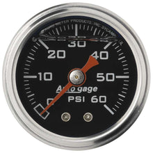 Load image into Gallery viewer, AUTOMETER 2173 1-1/2in Pressure Gauge - 0-60psi - Black Face