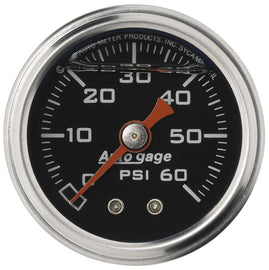AUTOMETER 2173 1-1/2in Pressure Gauge - 0-60psi - Black Face