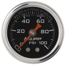 Load image into Gallery viewer, AUTOMETER 2174 1-1/2in Pressure Gauge - 0-100psi - Black Face