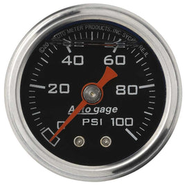 AUTOMETER 2174 1-1/2in Pressure Gauge - 0-100psi - Black Face