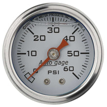 Load image into Gallery viewer, AUTOMETER 2176 1-1/2in Pressure Gauge 0-60psi- White