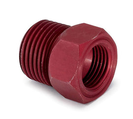 AUTOMETER 2273 1/2in NPT Aluminum Temp. Adapter Fitting - Red