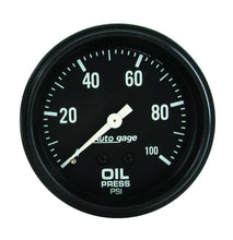 Load image into Gallery viewer, AUTOMETER 2312 0-100 Oil Pressure A/Gag