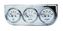 Load image into Gallery viewer, AUTOMETER 2325 2-1/16in Oil/Volt/Water Chrm Short Sweep Console