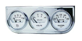 AUTOMETER 2325 2-1/16in Oil/Volt/Water Chrm Short Sweep Console