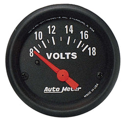 AUTOMETER 2645 2-1/16 Voltmeter- 8-18volts