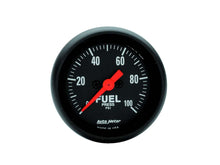 Load image into Gallery viewer, AUTOMETER 2663 Z-Series 2-1/16in Fuel Pressure Gauge 0-100psi
