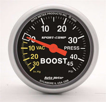 Load image into Gallery viewer, AUTOMETER 3308 2-1/16in S/C Boost/Vac Gauge