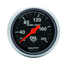 Load image into Gallery viewer, AUTOMETER 3322 2-1/16 Mini Sport Comp