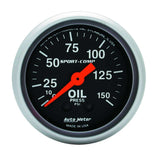 AUTOMETER 3323 Sport Comp 2 1/16in Oil 0-150 PSI Mech.