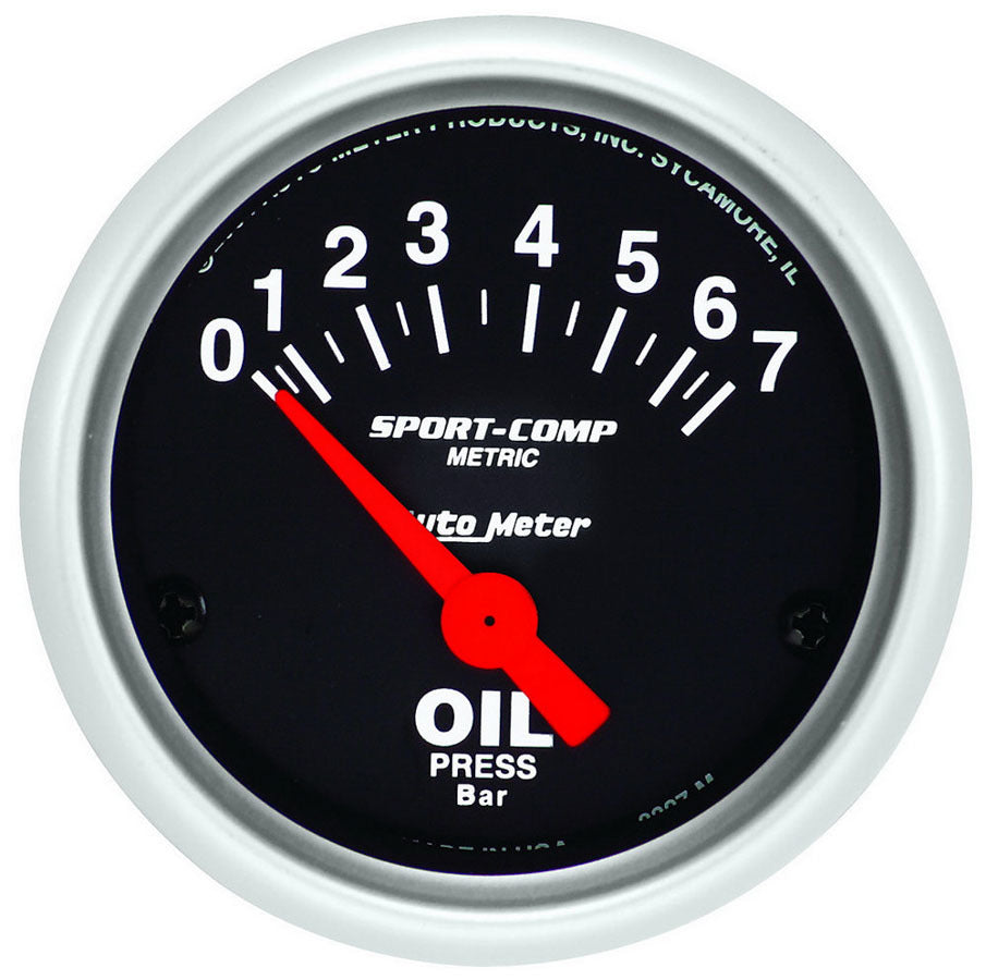 AUTOMETER 3327-M 2-1/16 Mini S/C Oil Pressure Gauge - Metric