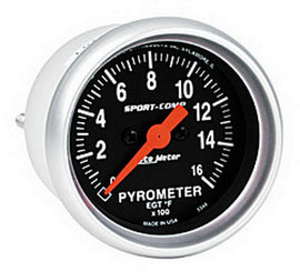 AUTOMETER 3344 2-1/16in S/C EGT Pyrometer 0-1600