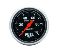 Load image into Gallery viewer, AUTOMETER 3363 Sport Comp 2 1/16in Fuel 0-100 PSI Elec.