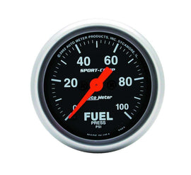 AUTOMETER 3363 Sport Comp 2 1/16in Fuel 0-100 PSI Elec.
