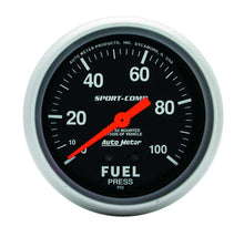 Load image into Gallery viewer, AUTOMETER 3412 0-100 Fuel Press Gauge