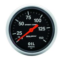 Load image into Gallery viewer, AUTOMETER 3423 Sport Comp 2 5/8in Oil 0-150 PSI Mech.