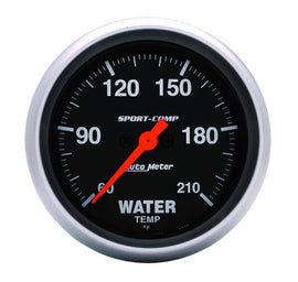 AUTOMETER 3569 Sport Comp 2-5/8in Water Temp 60-210 Mech.