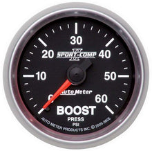 Load image into Gallery viewer, AUTOMETER 3605 2-1/16in S/C II Boost Gauge 0-60psi